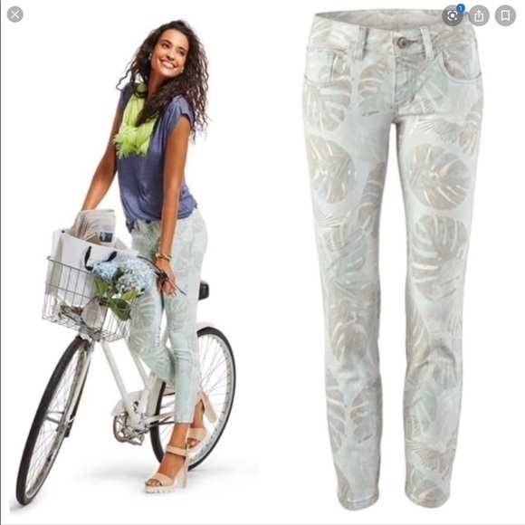 Cabi Slim Ankle Jeans Floral Paradise J10 - Picture 7 of 7